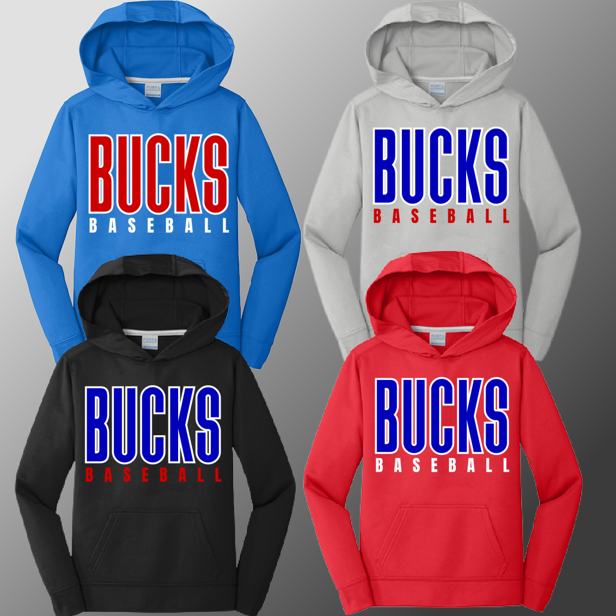 Bay Area Bucks Baseball - Performance Hoodie (Youth & Adult)