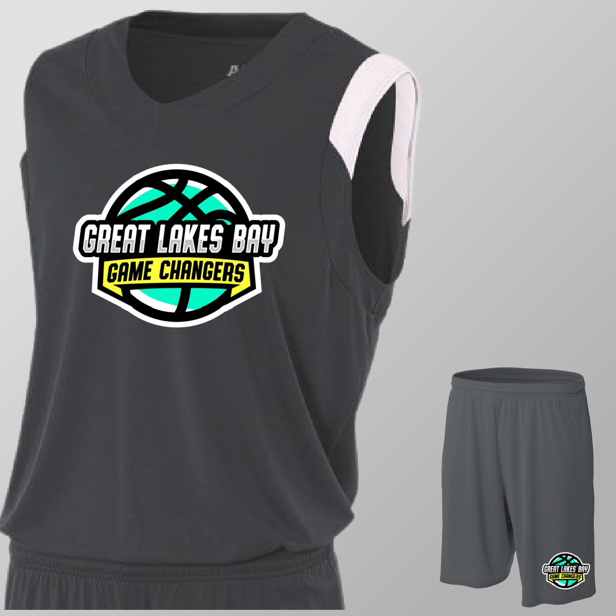 Great Lakes Bay Game Changers - Basic Basketball Jersey & Shorts