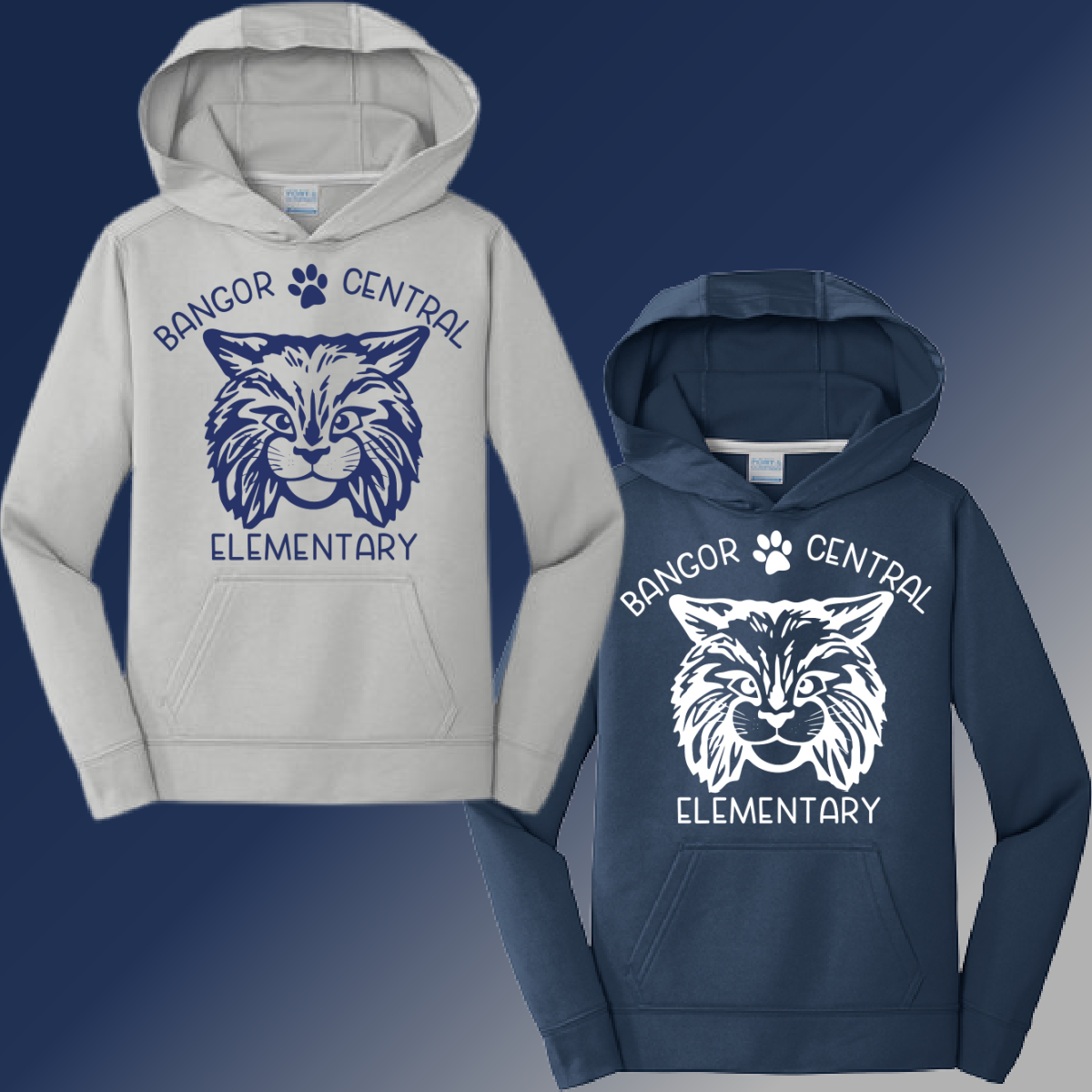 Bangor Central - Big Logo Performance Hoodie (Youth & Adult)