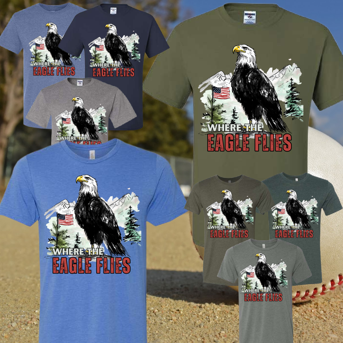 Where The Eagle Flies Tee