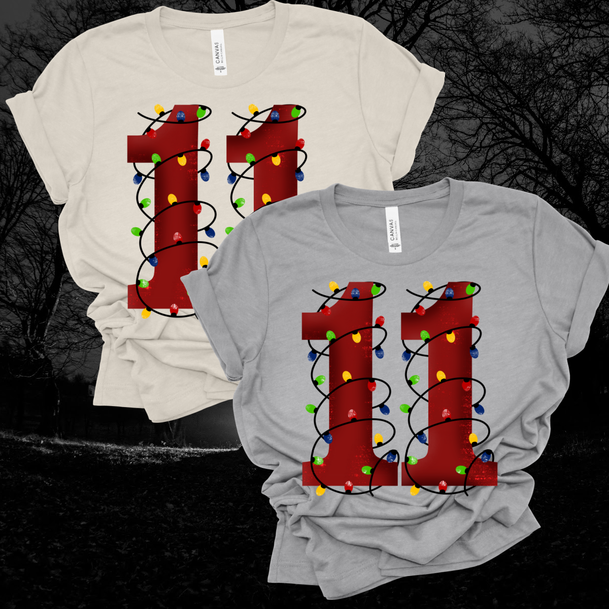 ST5 Christmas Lights 11 - Bella Canvas Tee (Adult)