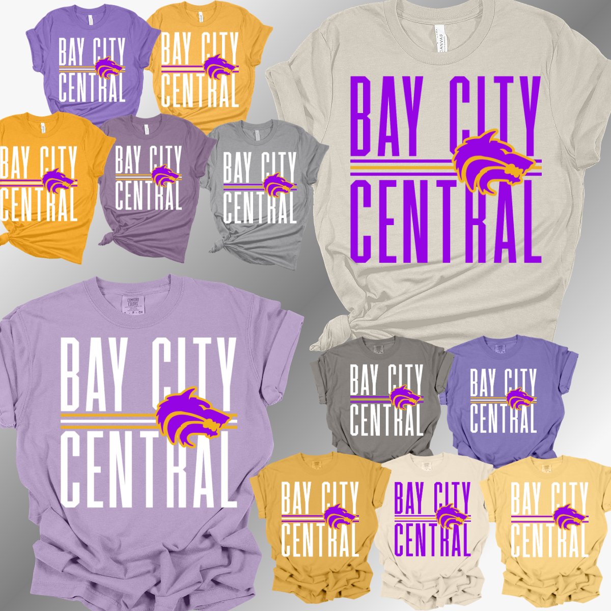 Bay City Central Wolves - School Name Tee (Adult)