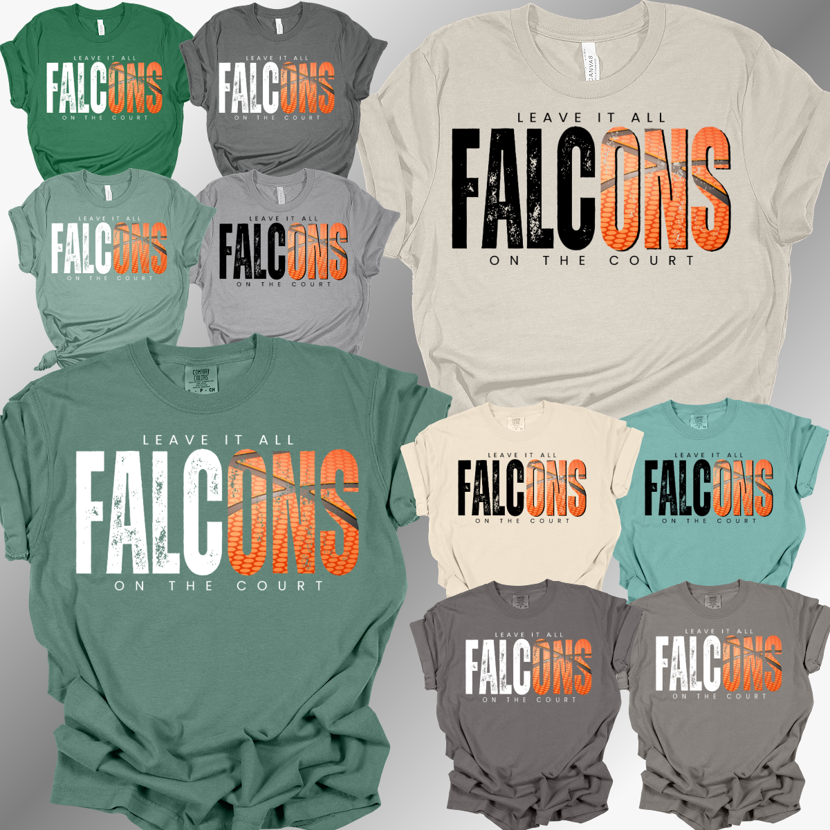 Freeland Falcons - Leave It All On The Court Basketball Tee (Adult)