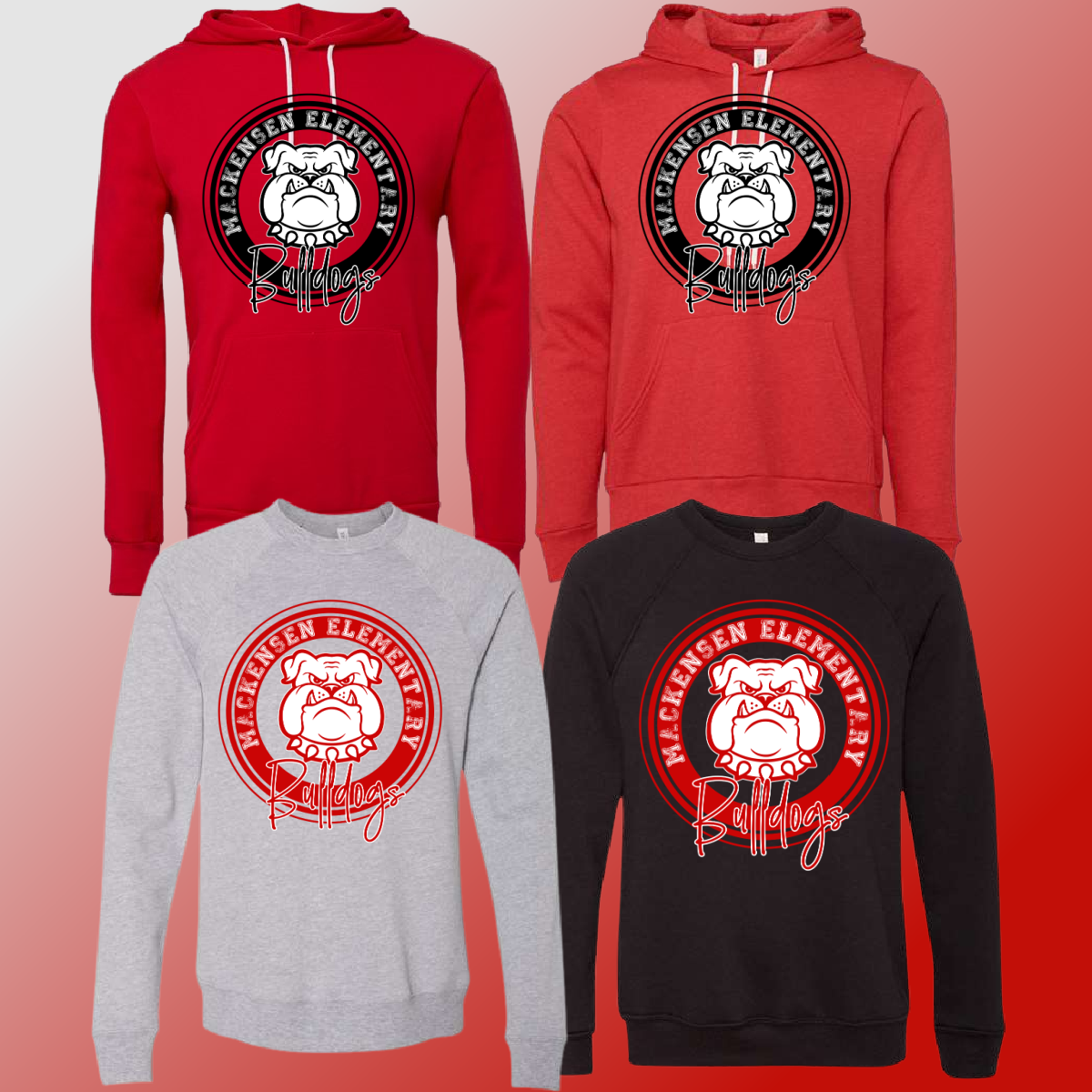 Mackensen Elementary -Round Logo Premium Sweatshirt - MADE TO ORDER/TWO WEEKS