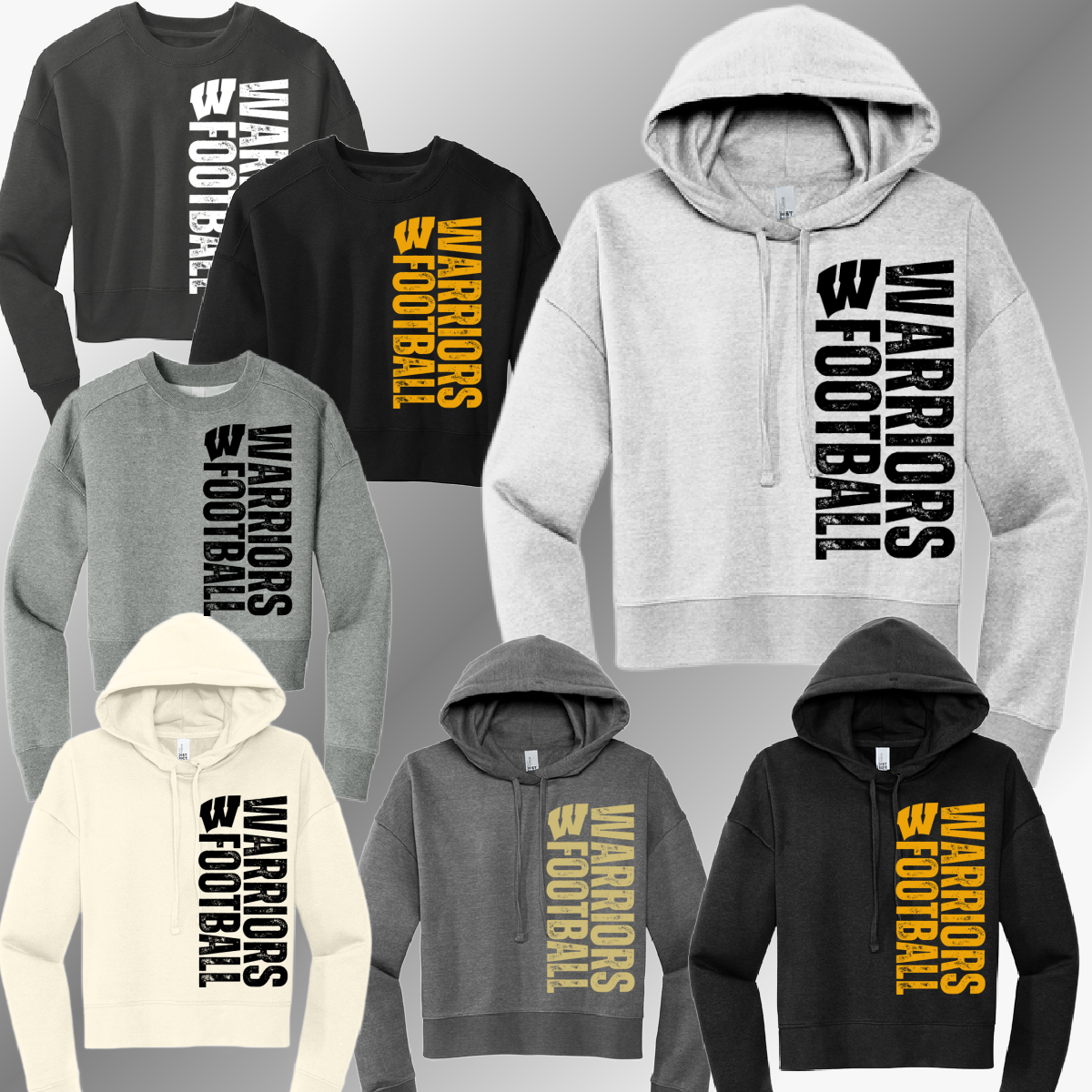 Western Warriors - Football Cropped Sweatshirt (Adult)