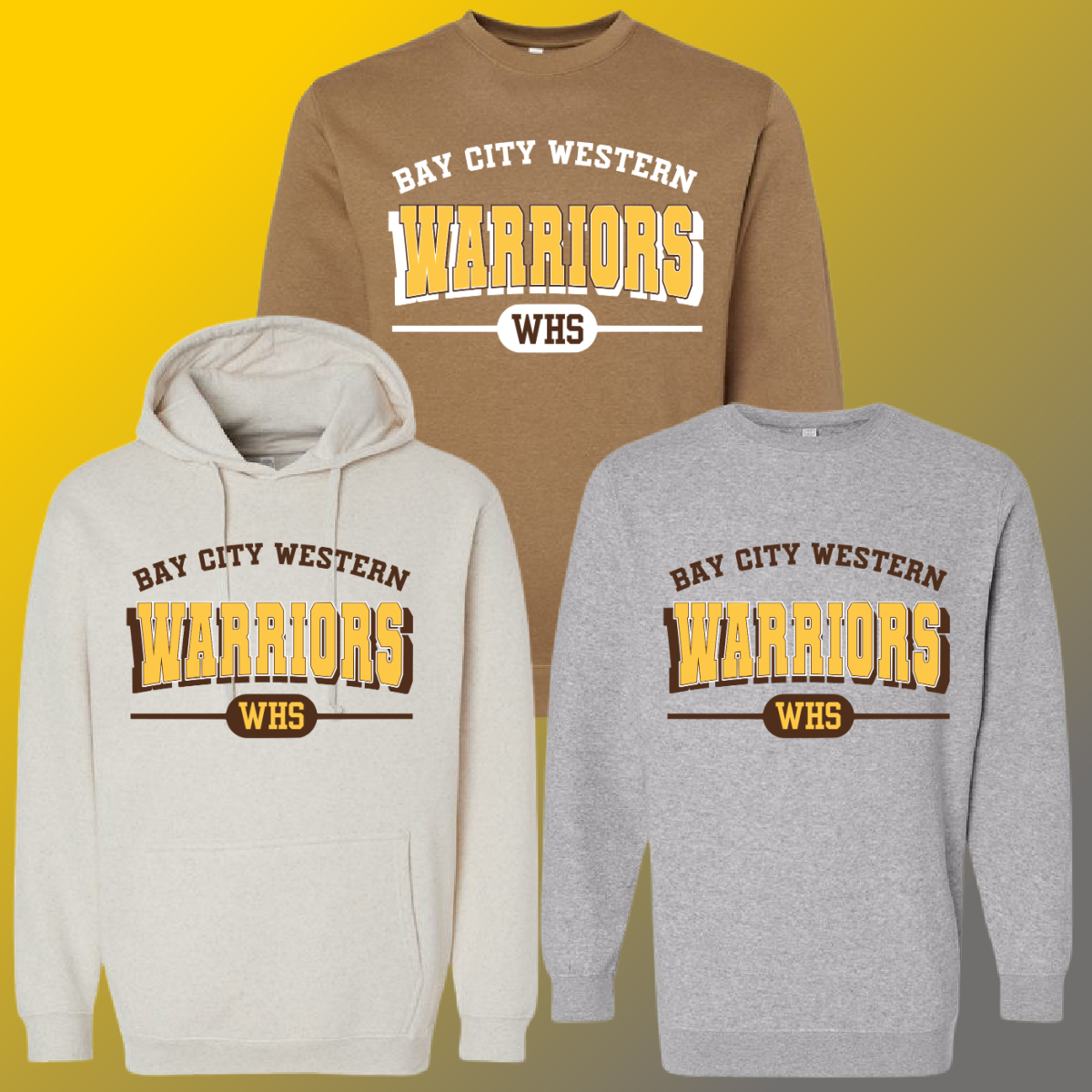 Western Warriors - Varsity Mascot Premium Sweatshirt (Adult Sizes)