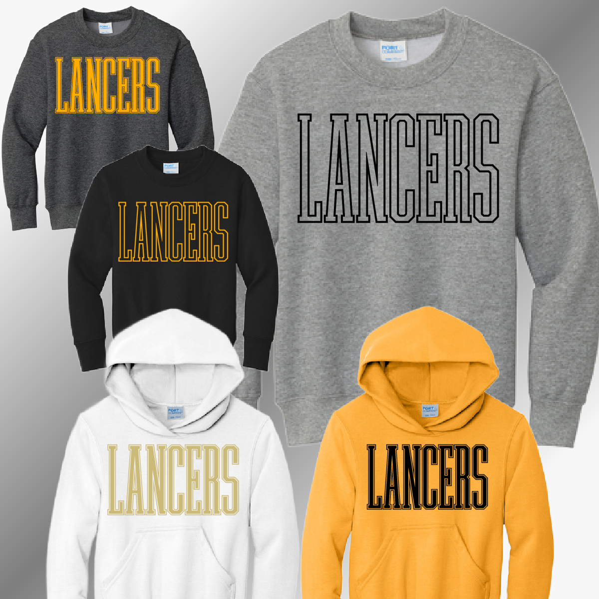Bullock Creek Lancers - Tall Font Sweatshirt (Youth)