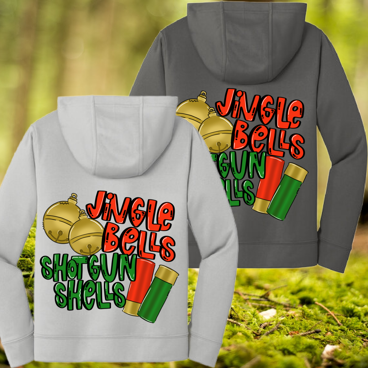 Great Lakes Boys - Jingle Bells Shotgun Shells Performance Hooded Sweatshirt (Youth & Adult)