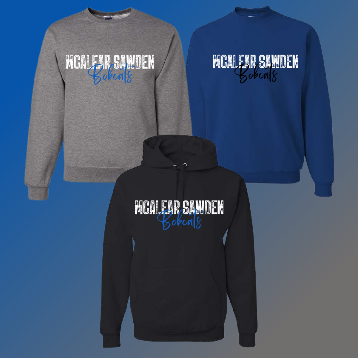 McAlear Sawden Bobcats - Simple Stamped Basic Sweatshirt