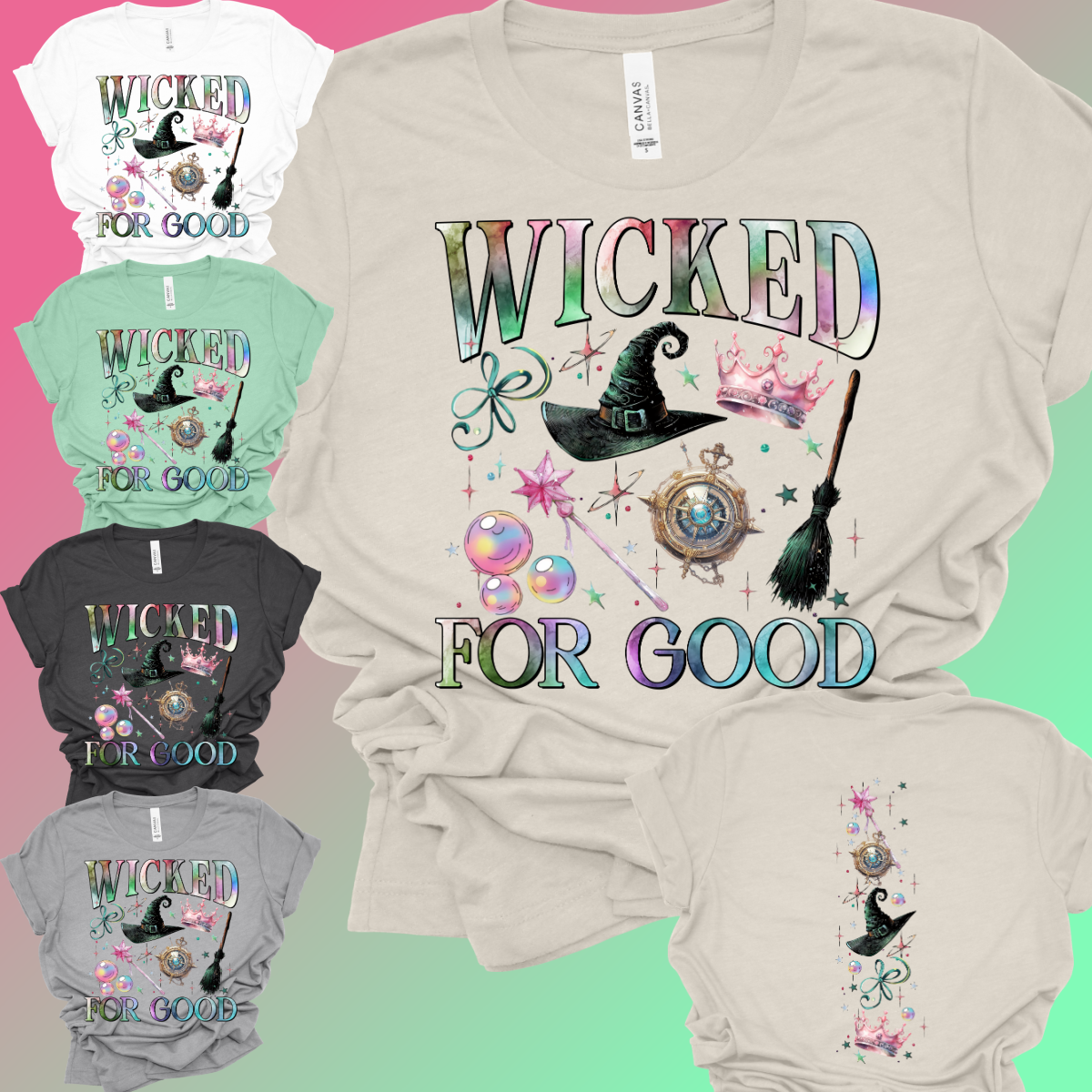 W!cked For Good Collage - Bella Canvas Tee (Adult)