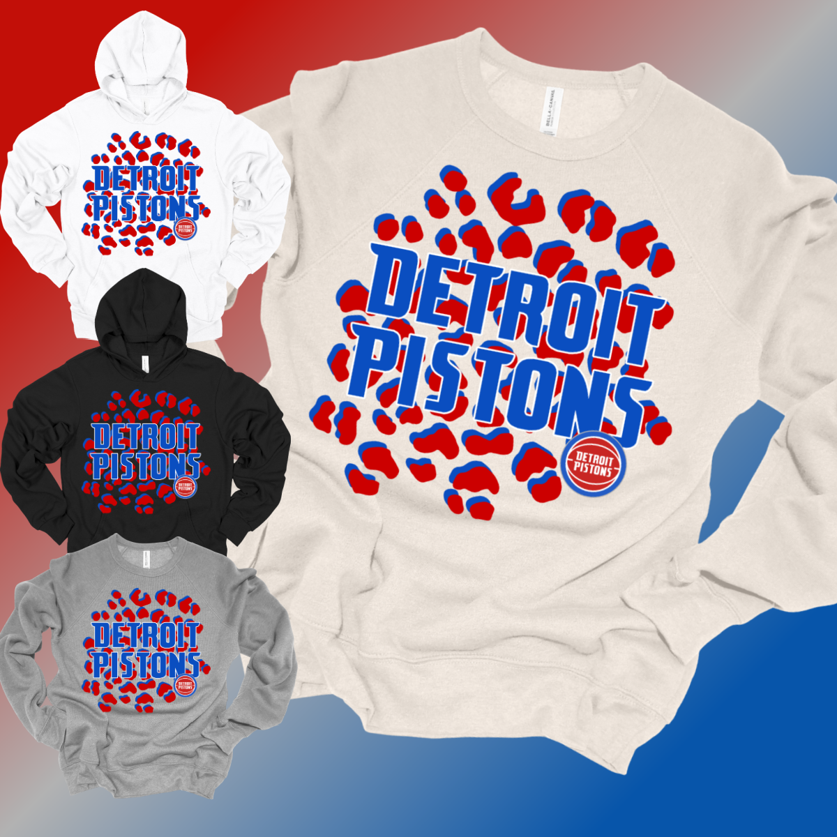 Detroit Basketball Leopard - Premium Sweatshirt (Adult)