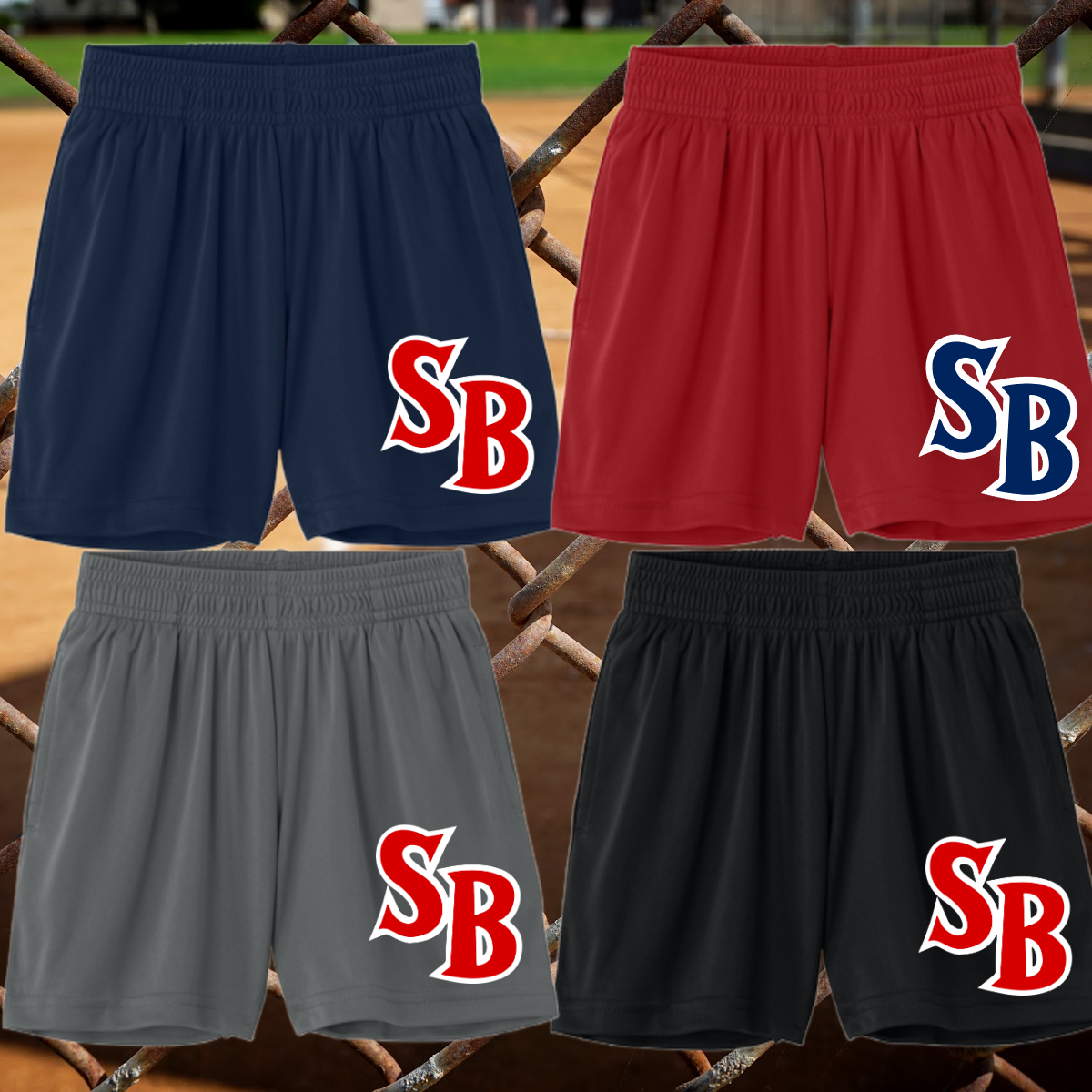 Saginaw Bay Riverdawgs - SB Logo Shorts (Youth & Adult)