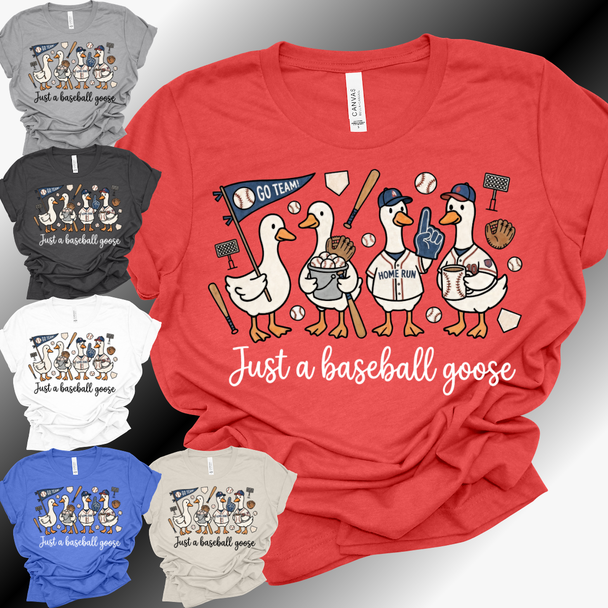 Baseball Goose - Bella Canvas Tee (Adult)