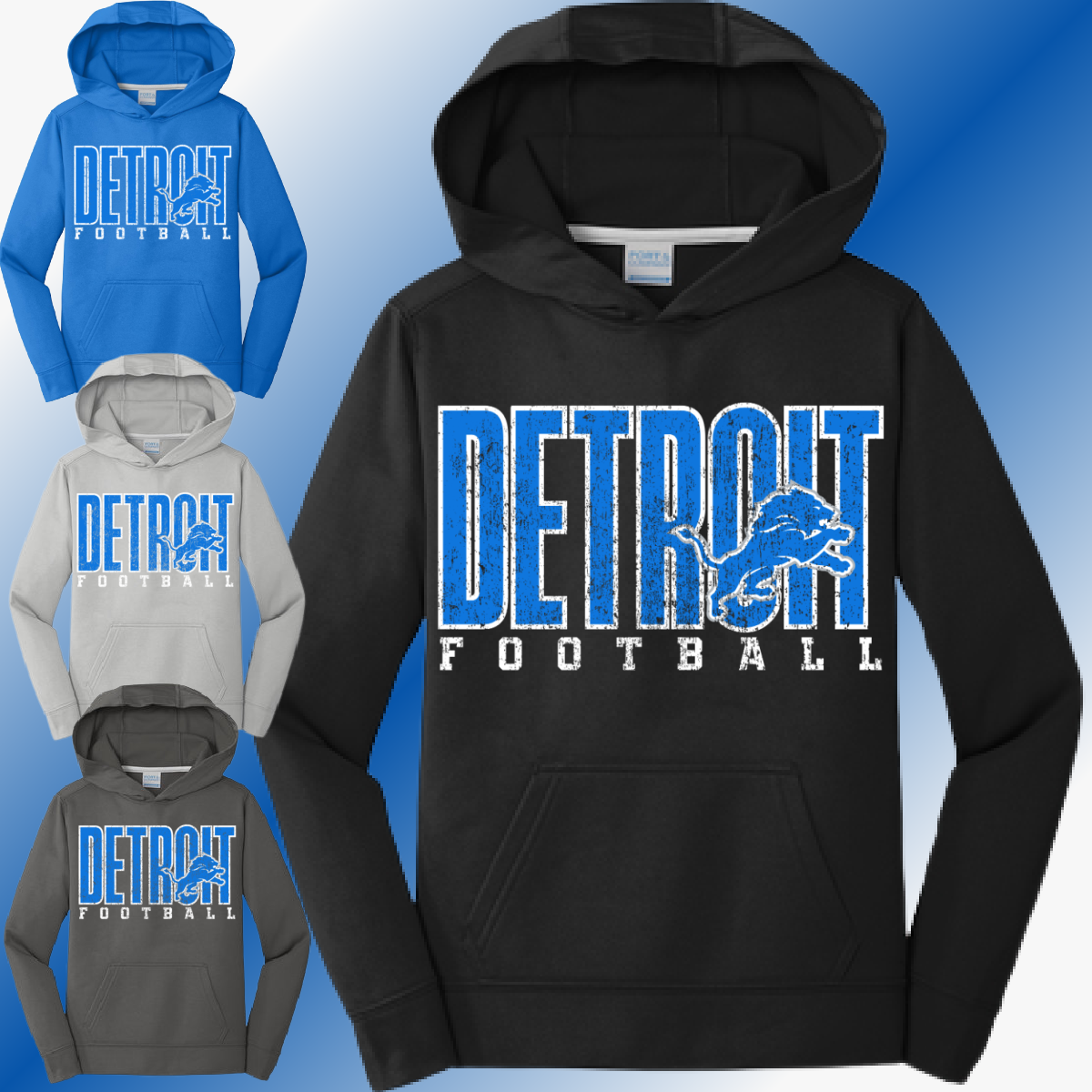 Detroit Football - Performance Hoodie (Youth & Adult)