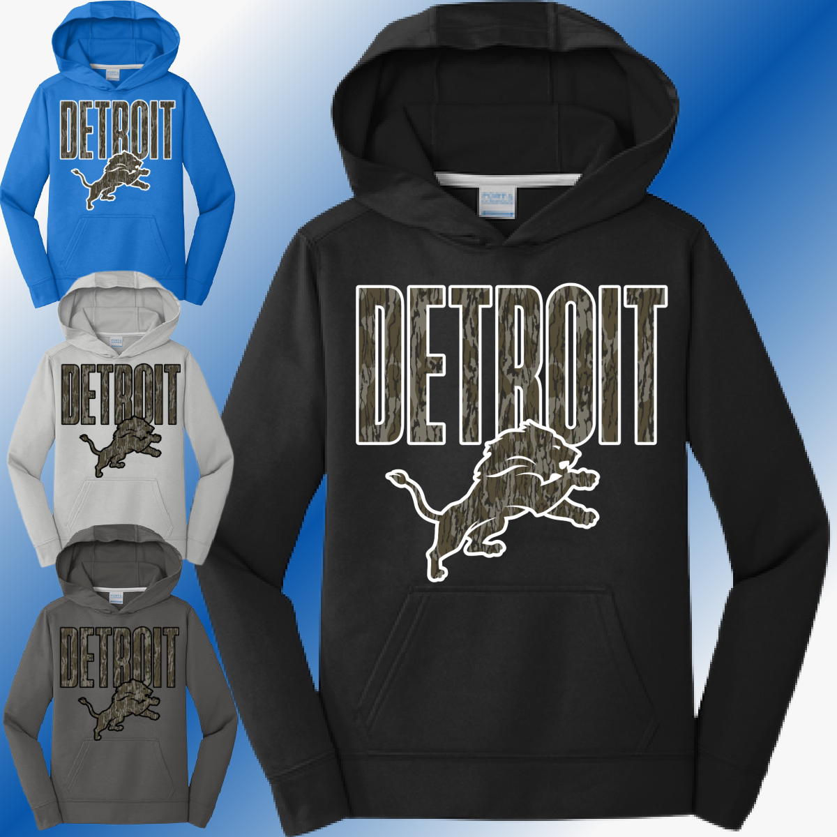Detroit Football - Performance Hoodie (Youth & Adult)