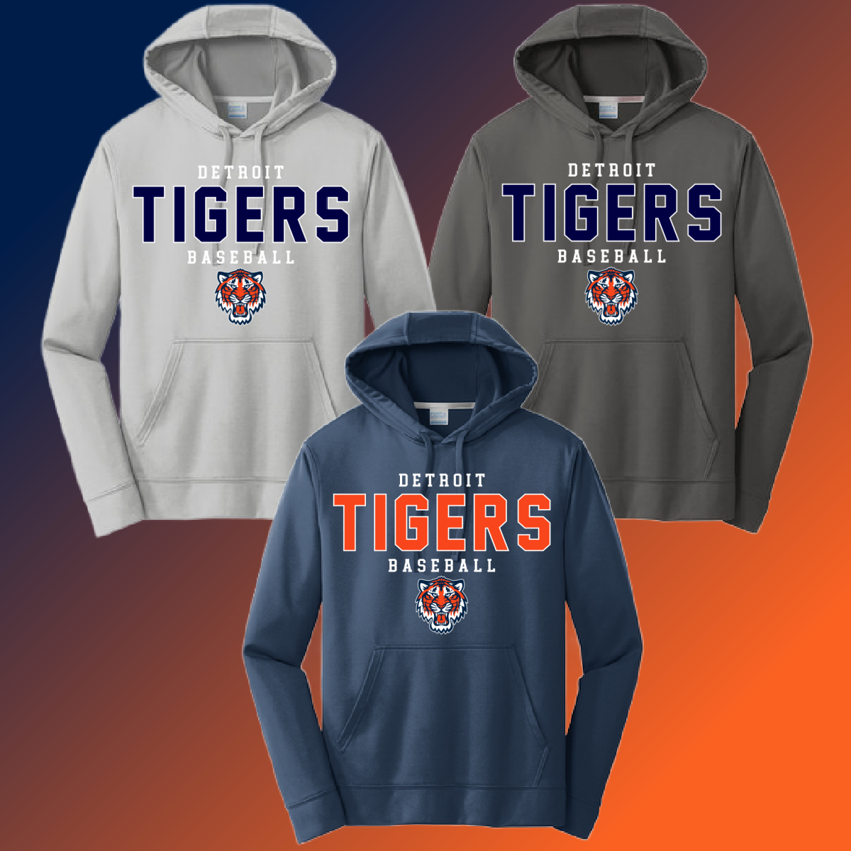 Detroit Baseball - Performance Hoodie (Youth & Adult)