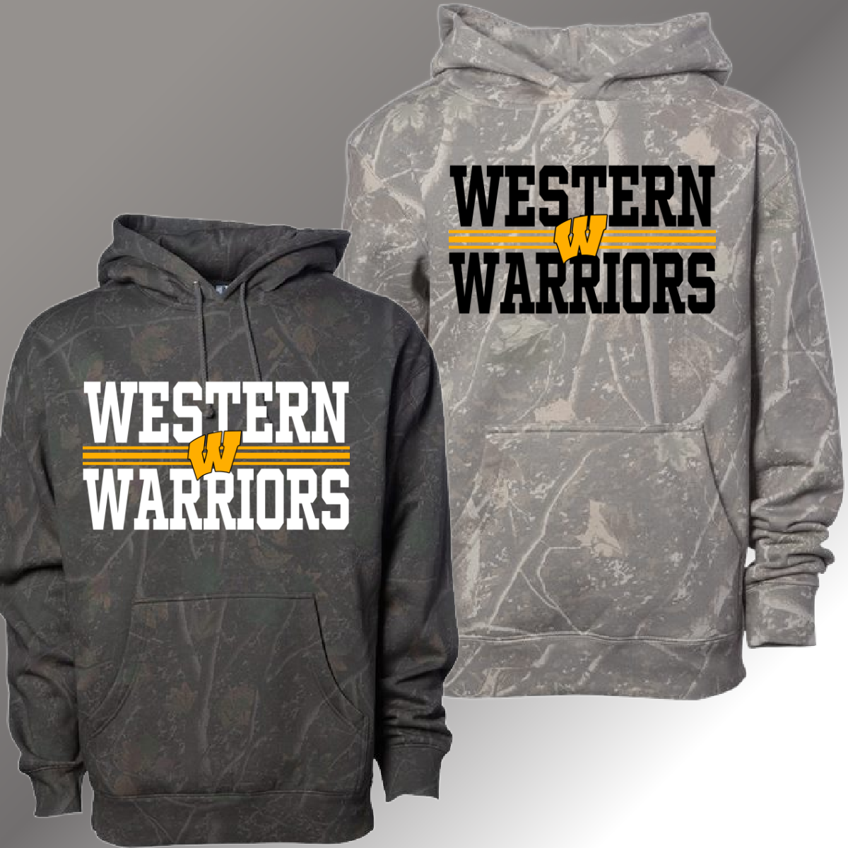Bay City Western Warriors - Deadwood Camouflage Hoodie (Youth & Adult)