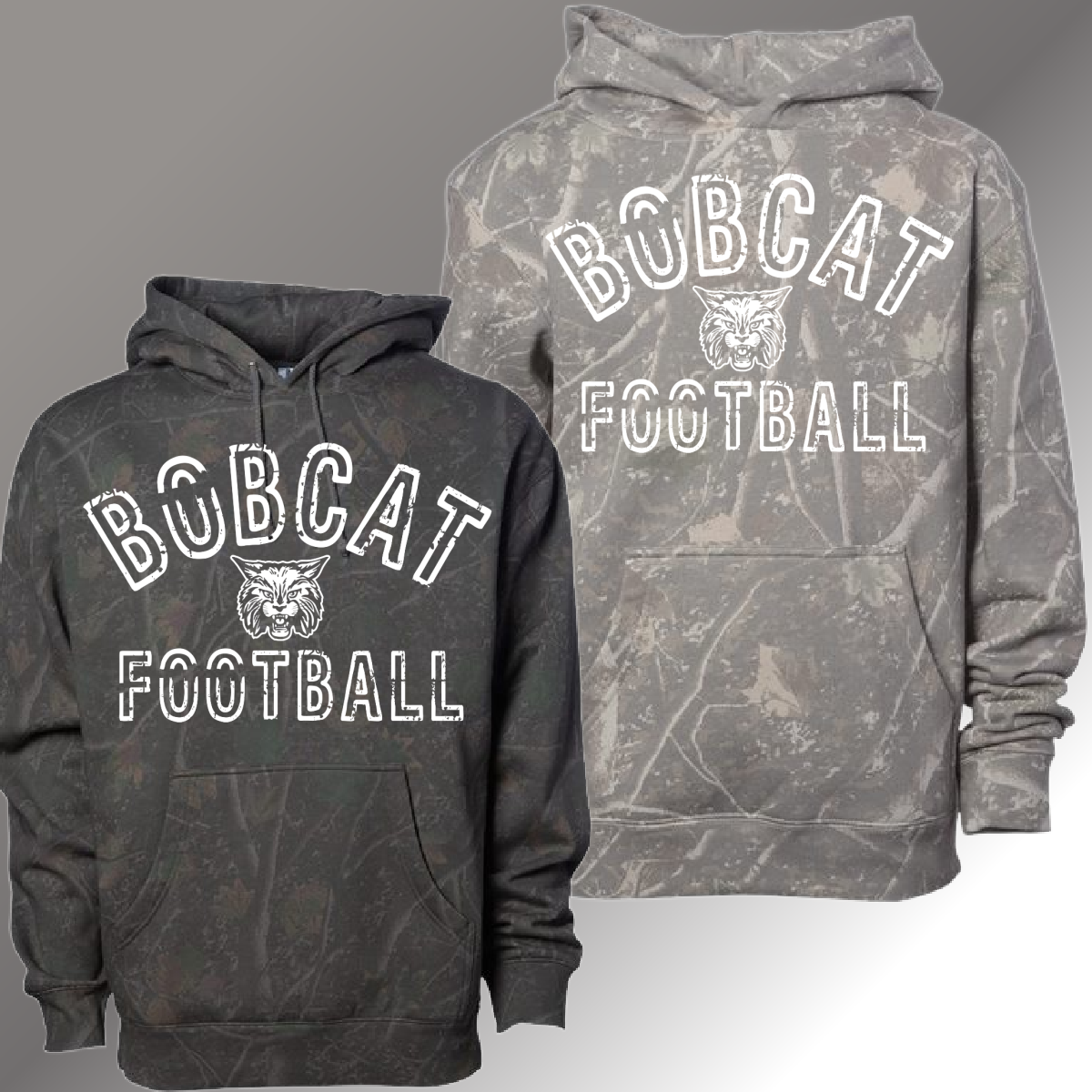 Bobcat Football - Deadwood Camouflage Hoodie (Youth & Adult)