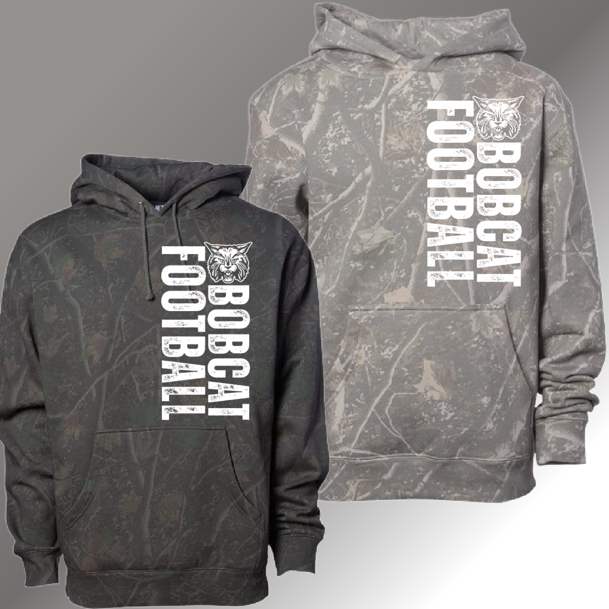 Bobcat Football - Deadwood Camouflage Hoodie (Youth & Adult)