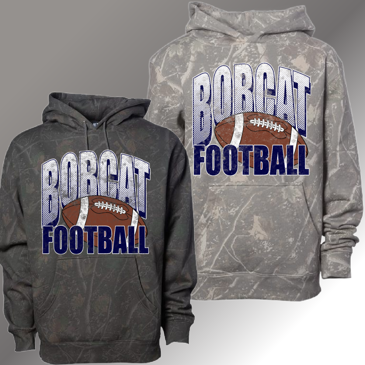 Bobcat Football - Deadwood Camouflage Hoodie (Youth & Adult)