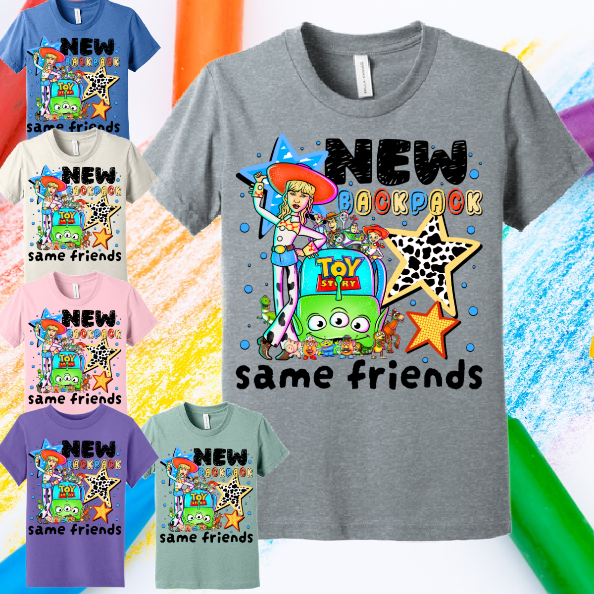 New Backpack Same Friends - Bella Tee (Toddler & Youth)