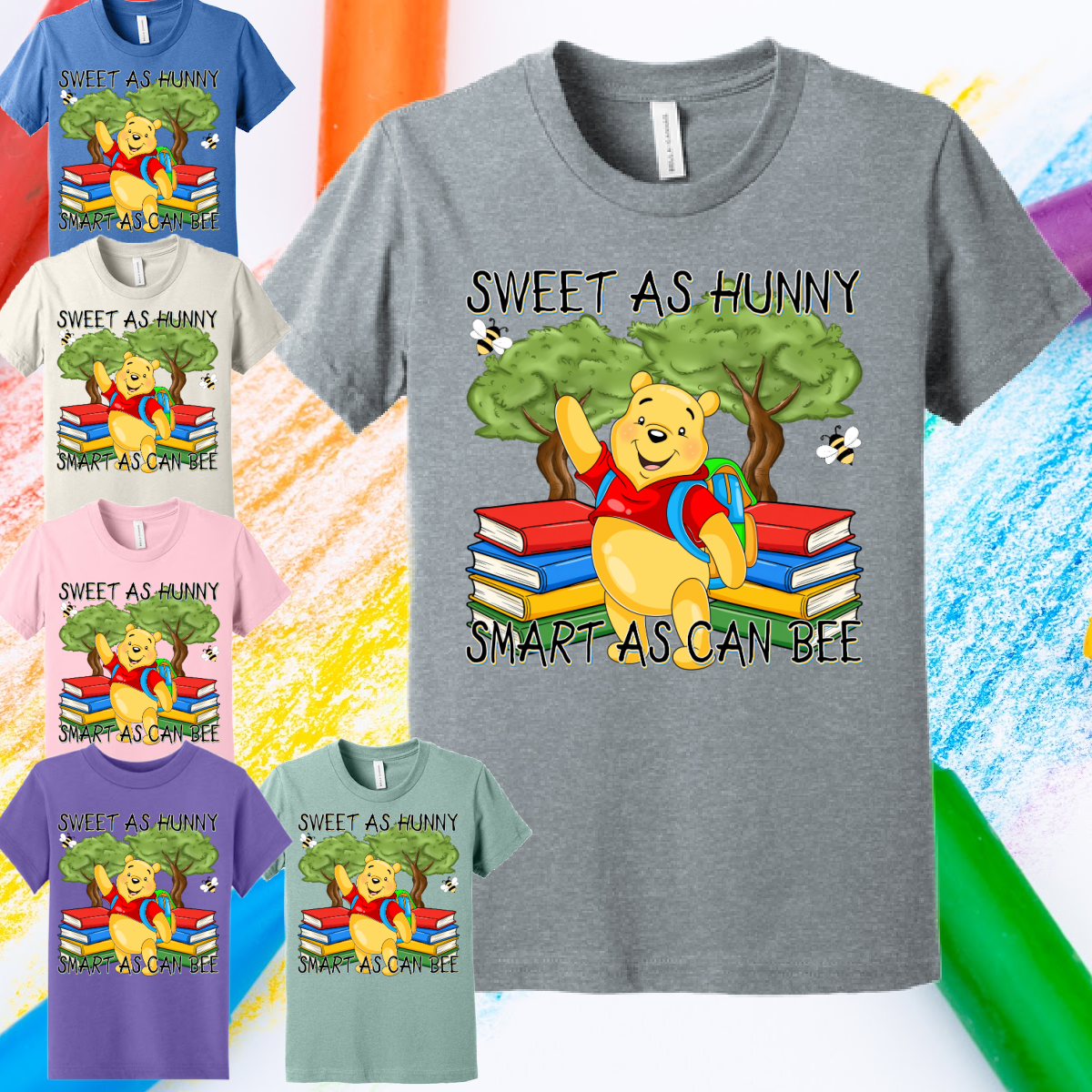 Sweet As Hunny Smart As Can Bee - Bella Tee (Toddler & Youth)