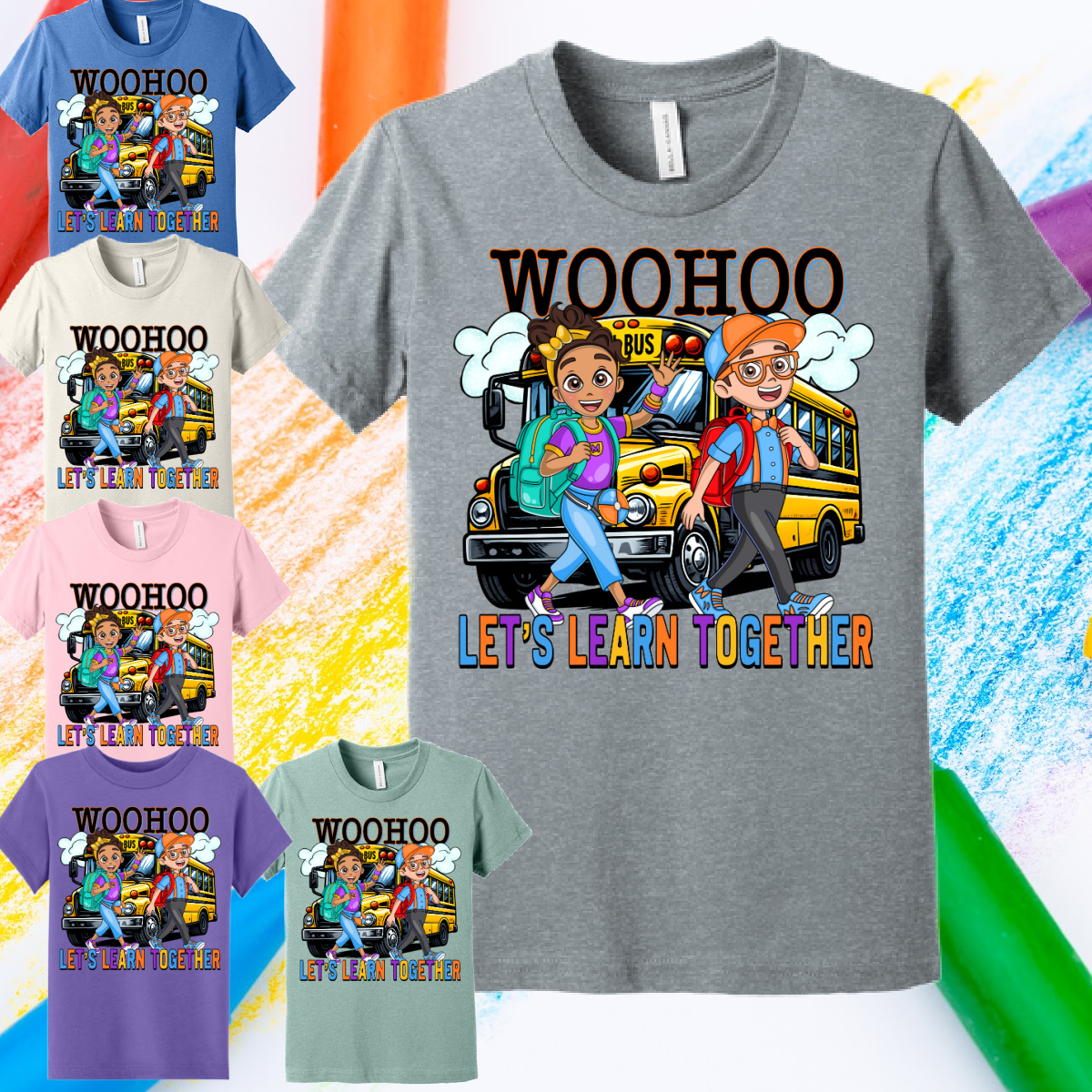 WooHoo Let's Learn Together - Bella Tee (Toddler & Youth)