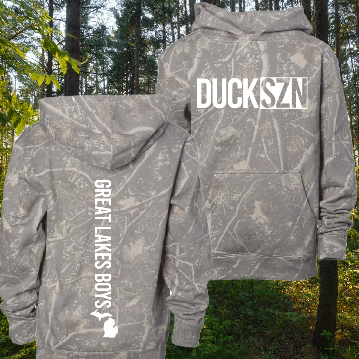 Great Lakes Boys - Duck SZN Deadwood Camouflage Hoodie (Youth & Adult)