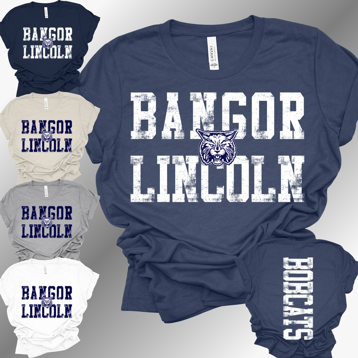 Bangor Bobcats - Bella Canvas Tee (Toddler, Youth, Adult)