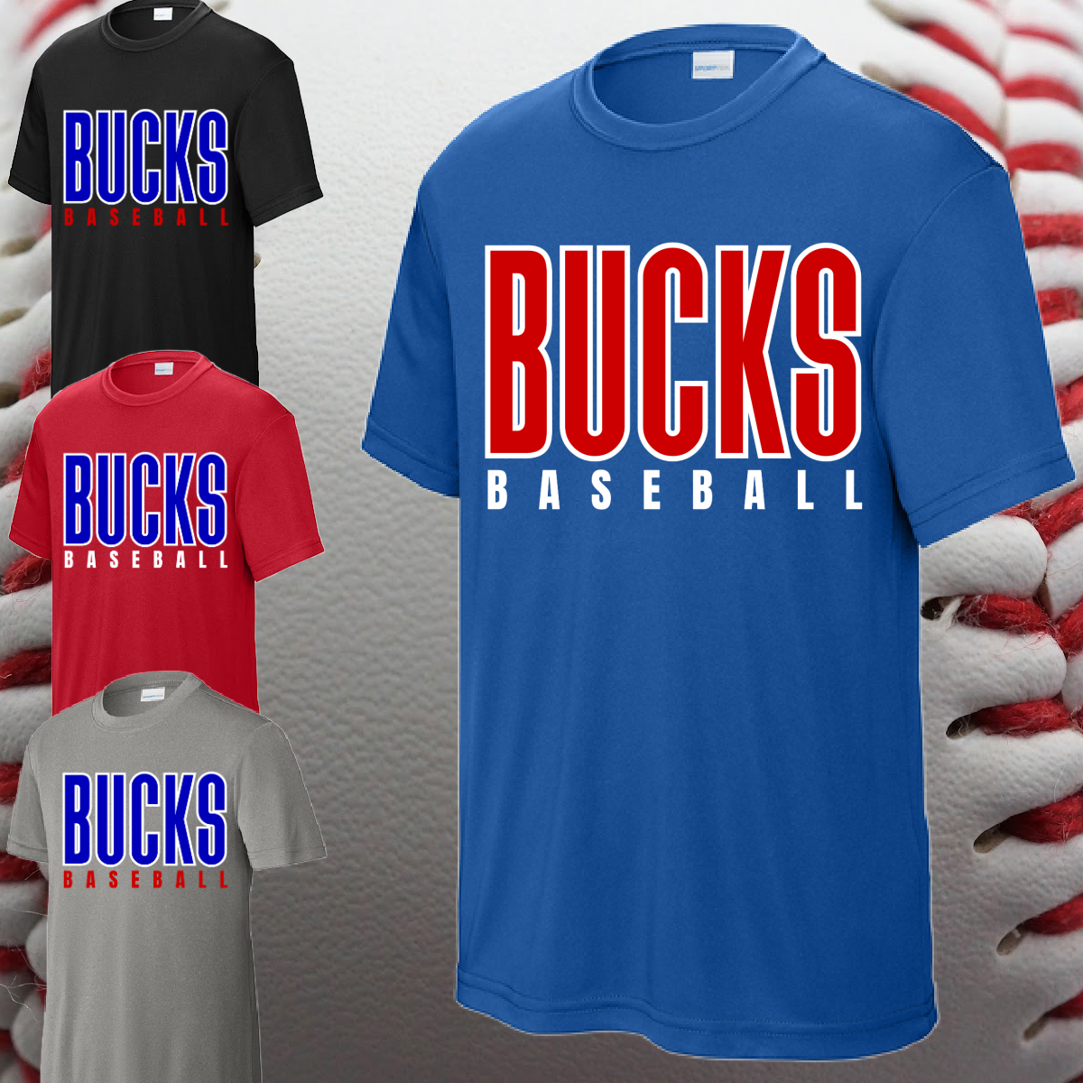 Bay Area Bucks Baseball - Dri Fit Tee (Youth & Adult)