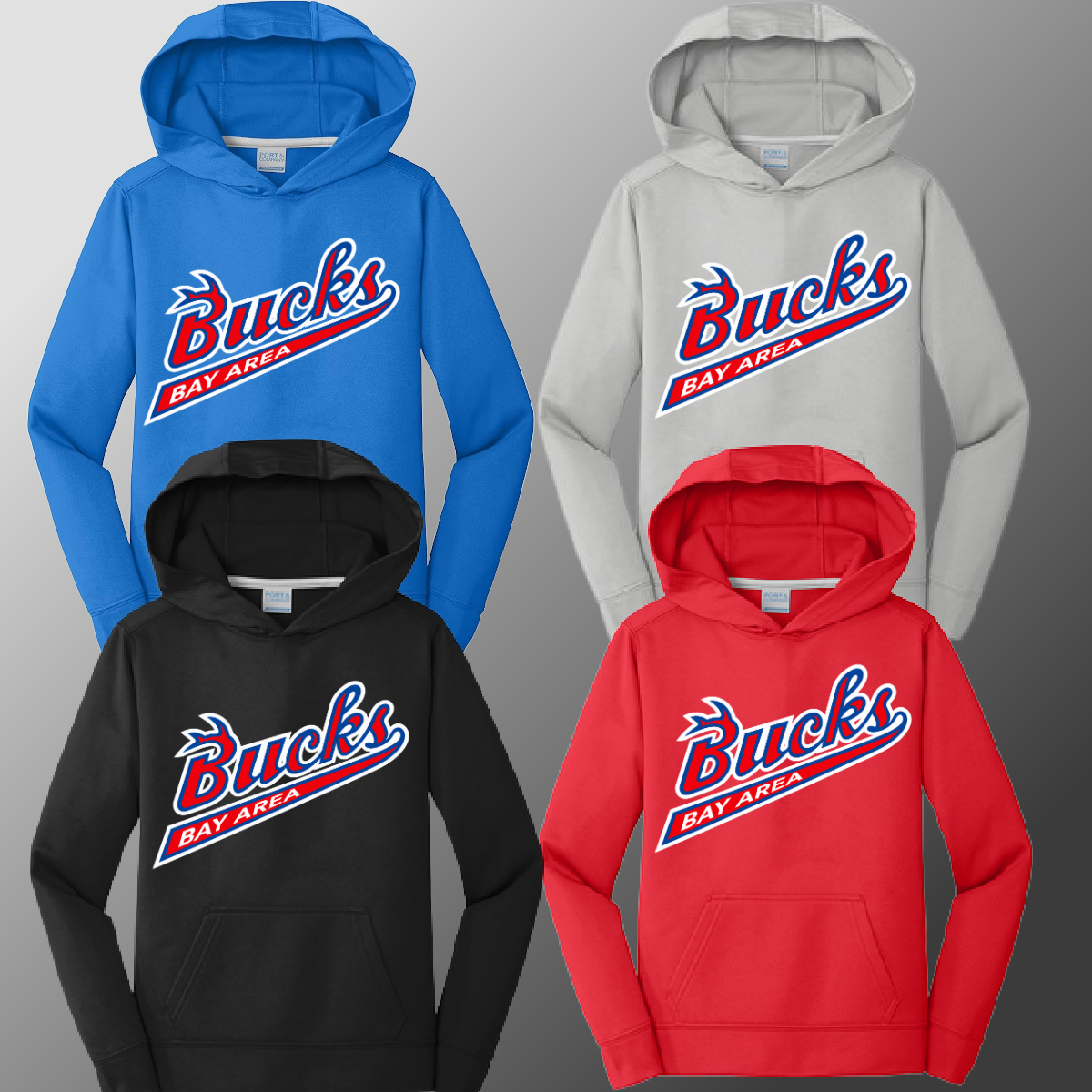 Bay Area Bucks Baseball - Performance Hoodie (Youth & Adult)