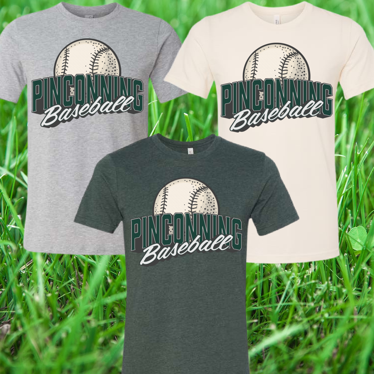 Pinconning Baseball/Softball - Vintage Logo Premium Tee (Youth & Adult)