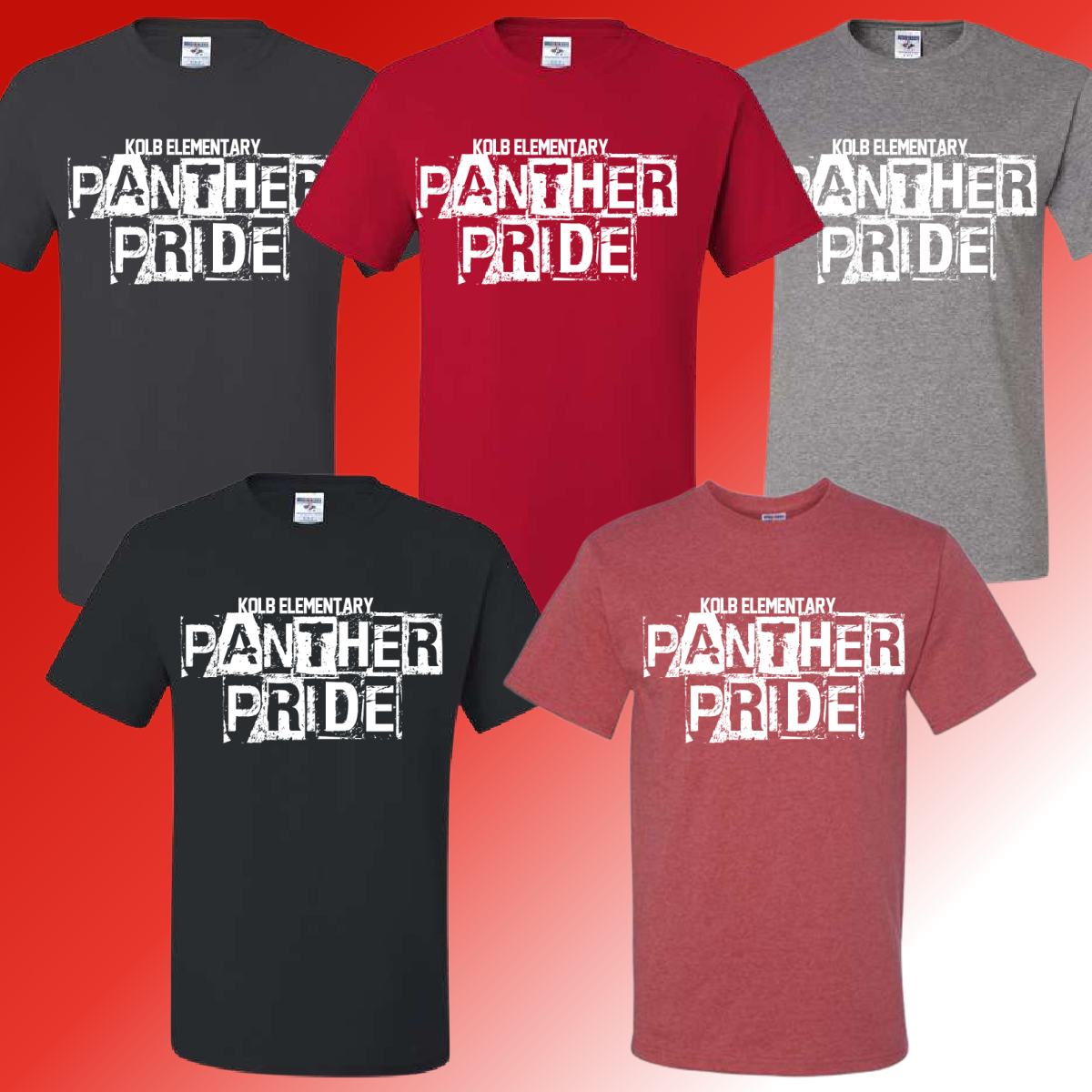 Kolb Elementary - Distressed Block Basic Tee (Youth & Adult) - MADE TO ORDER/TWO WEEKS