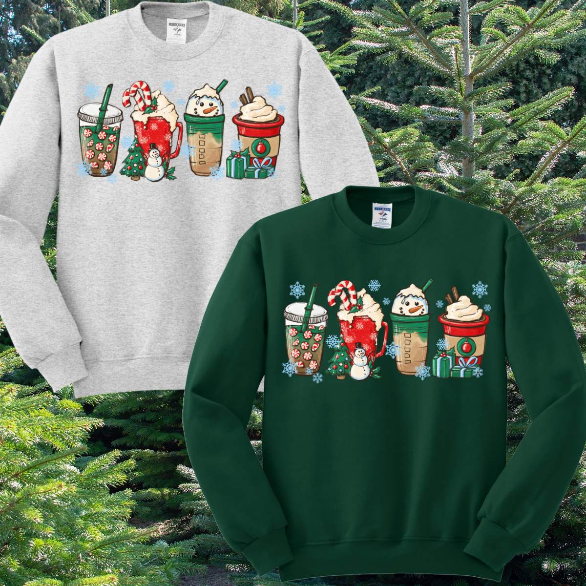 🐻 Fat Bear Friday - Colorful Christmas Coffees (Adult)