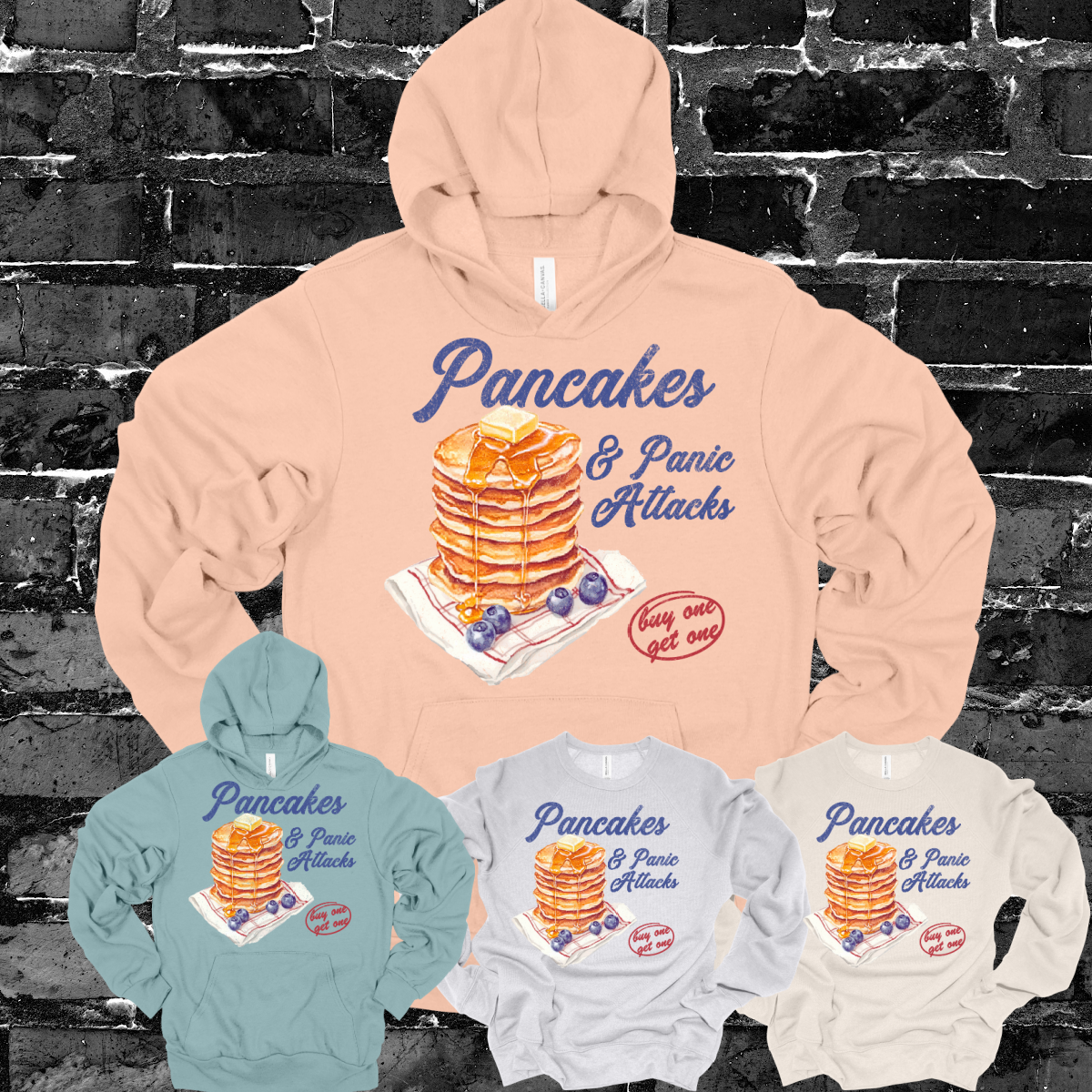 Pancakes & Panic Attacks Premium Sweatshirt