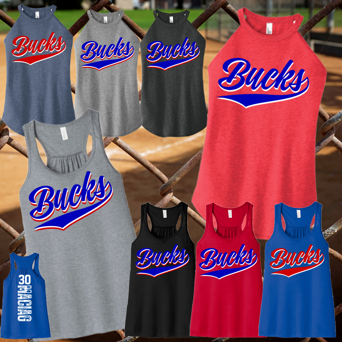 Bay Area Bucks - Swish Logo Tank