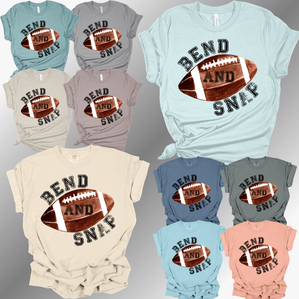 Football - Bend & Snap (Distressed) Tee (Adult)