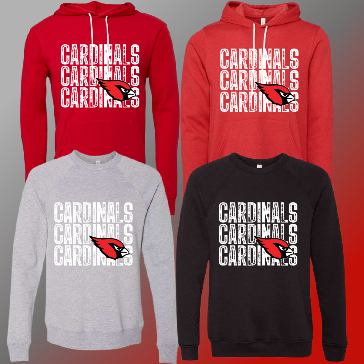 St. John Cardinals - Repeating Stamped Premium Sweatshirt