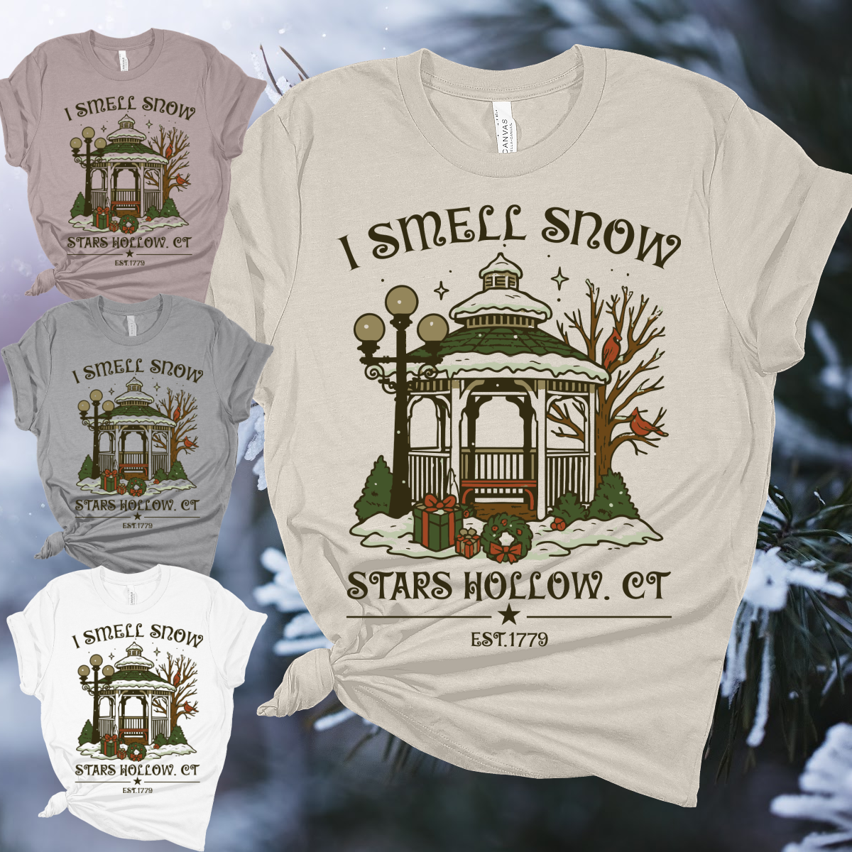 I Smell Snow Christmas - Bella Canvas Tee (Adult)