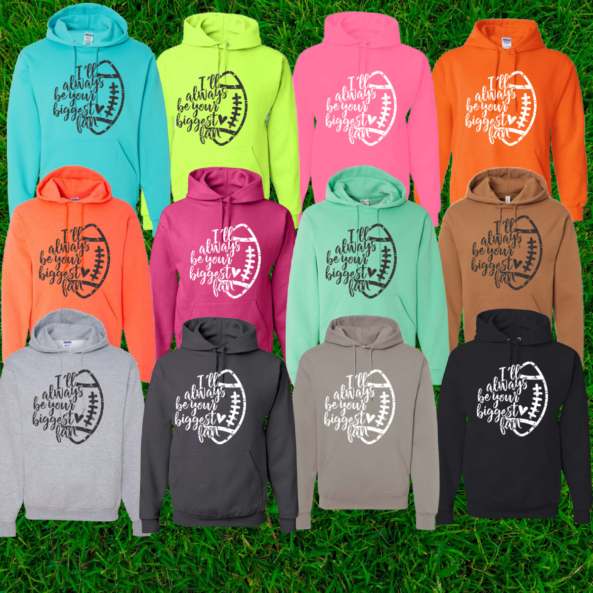 FTH Football - Biggest Fan Hoodie (Adult) - MADE TO ORDER/TWO WEEKS