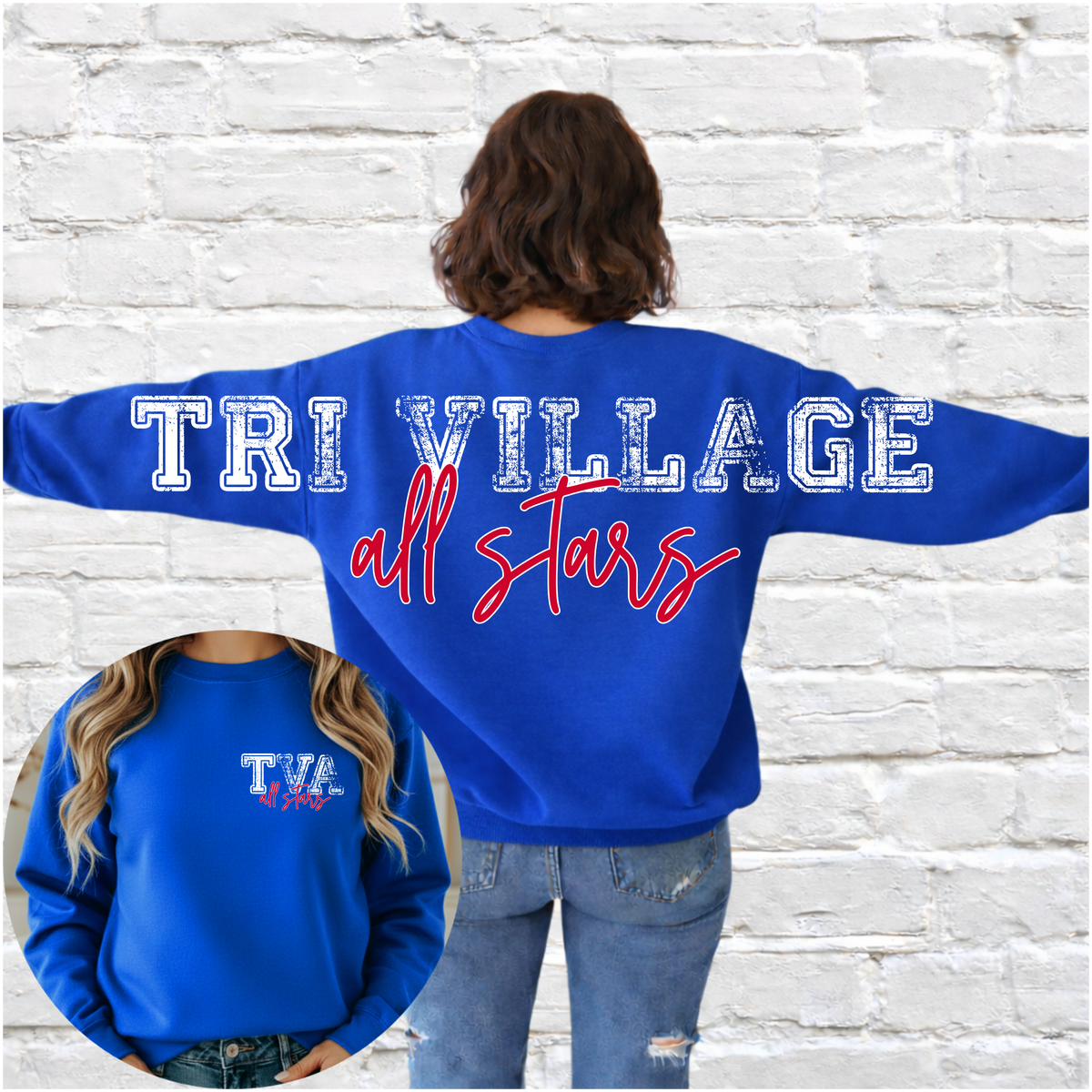 TVA 2026 Allstars Stars Back Design - Basic Sweatshirt (Youth & Adult)