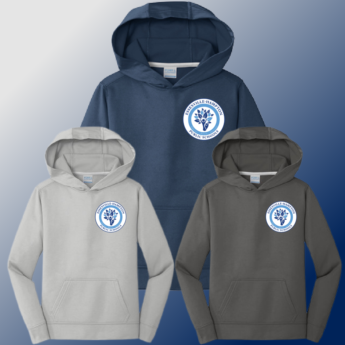 Dukes - EHPS Logo Dri Fit Hoodie (Youth & Adult)