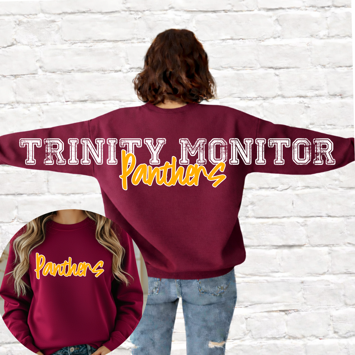 Trinity Monitor Panthers - Big Across The Back Crewneck (Youth & Adult)