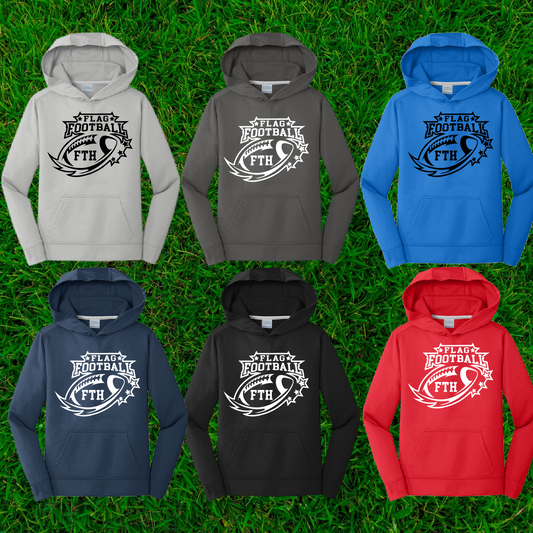 FTH Football - Logo Dri Fit Hoodie (Youth & Adult) - MADE TO ORDER/TWO WEEKS