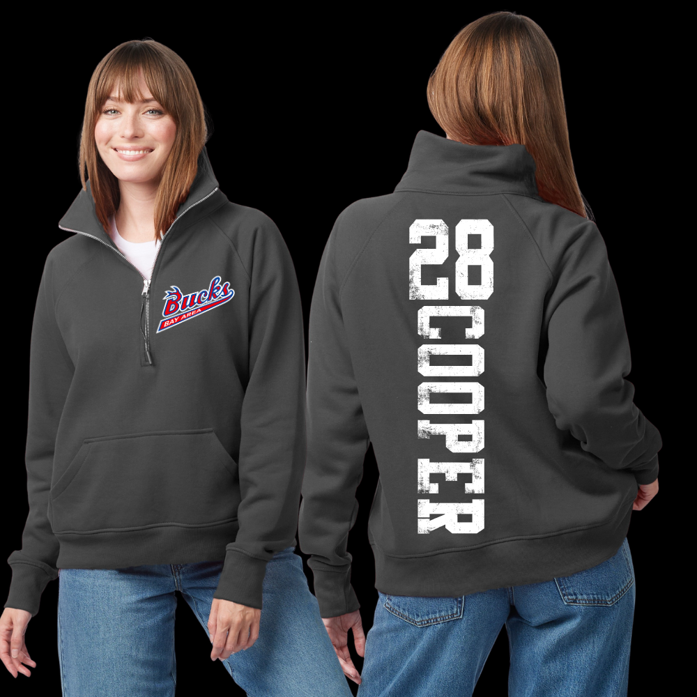 Bay Area Bucks Baseball - 1/4 Zip Crewneck (Youth & Adult)