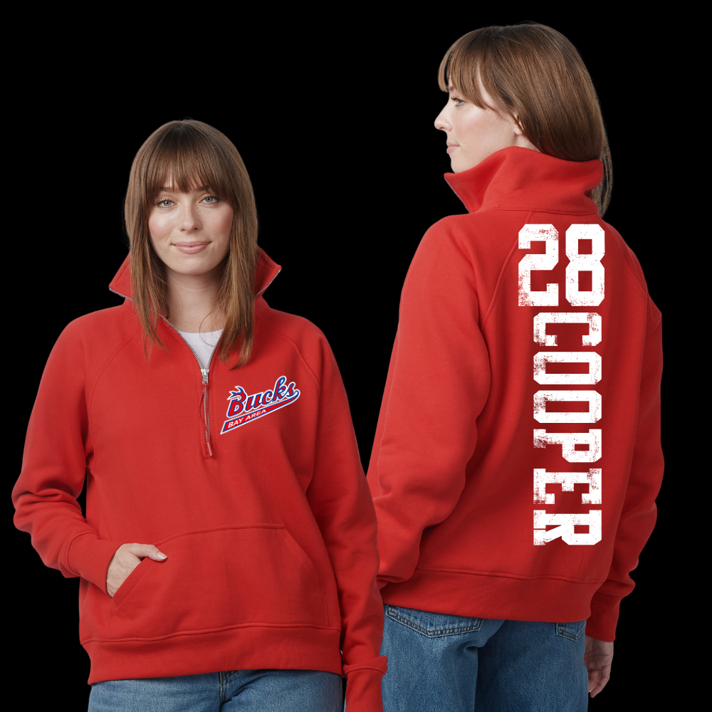 Bay Area Bucks Baseball - 1/4 Zip Crewneck (Youth & Adult)