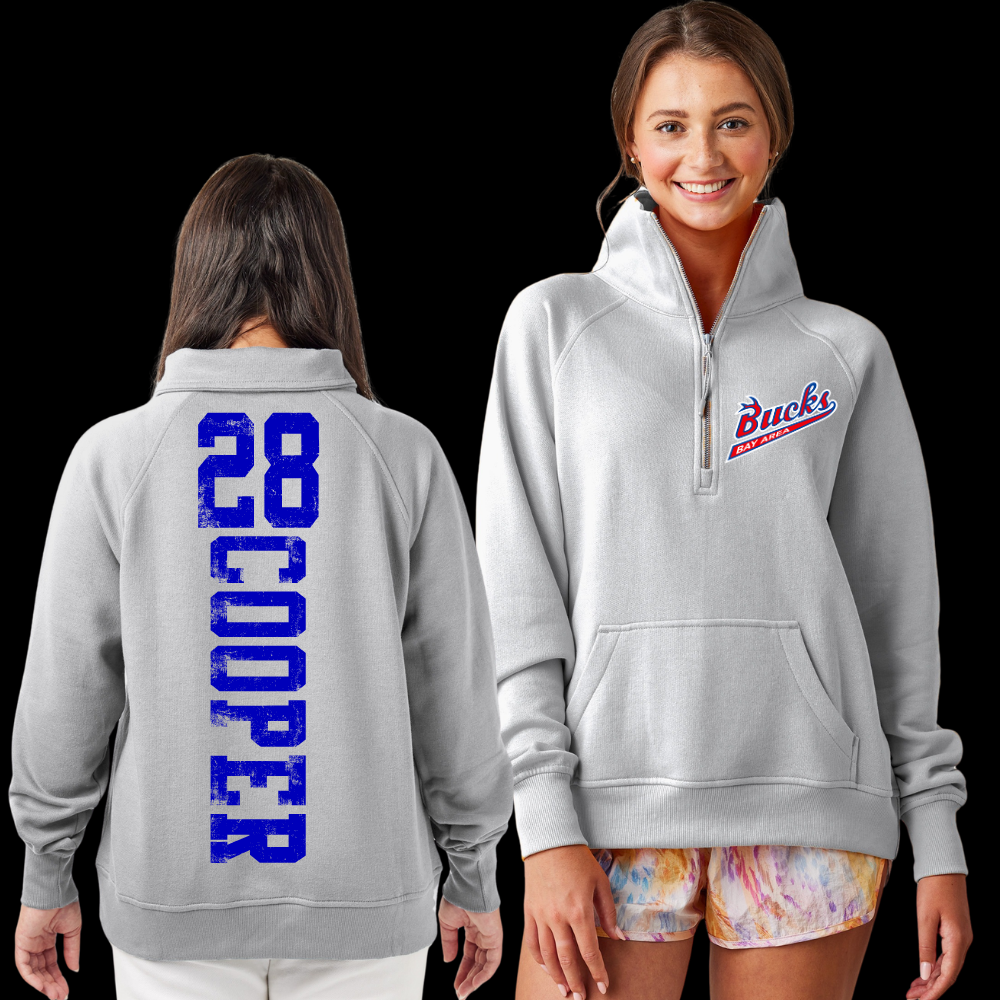 Bay Area Bucks Baseball - 1/4 Zip Crewneck (Youth & Adult)