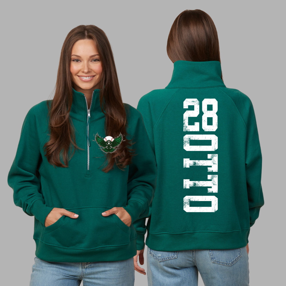 Freeland Firehawks Baseball - 1/4 Zip Crewneck (Youth & Adult)