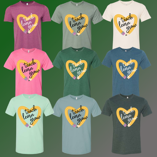 MacGregor Mustangs Teacher Tees - Option 1 - Fun Colors!