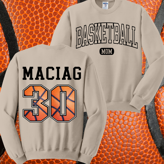 Basketball Mom Crewneck - Customizable!!! (Adult)